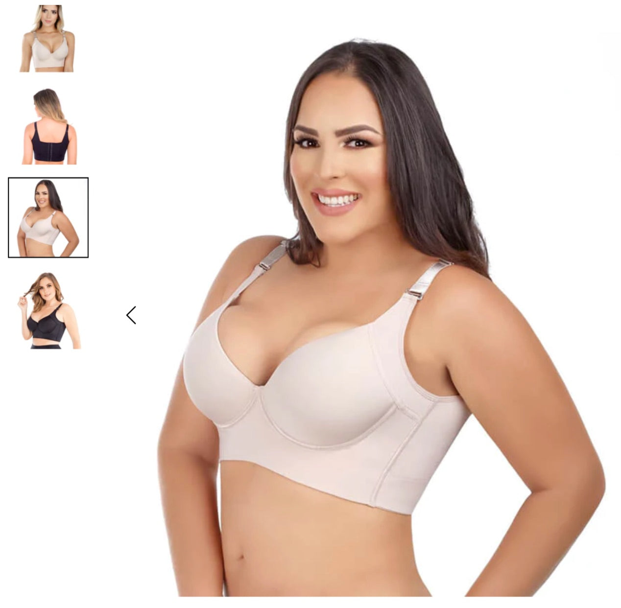 No More Pesky Bra Rolls - Side Compression Full Coverage Bra