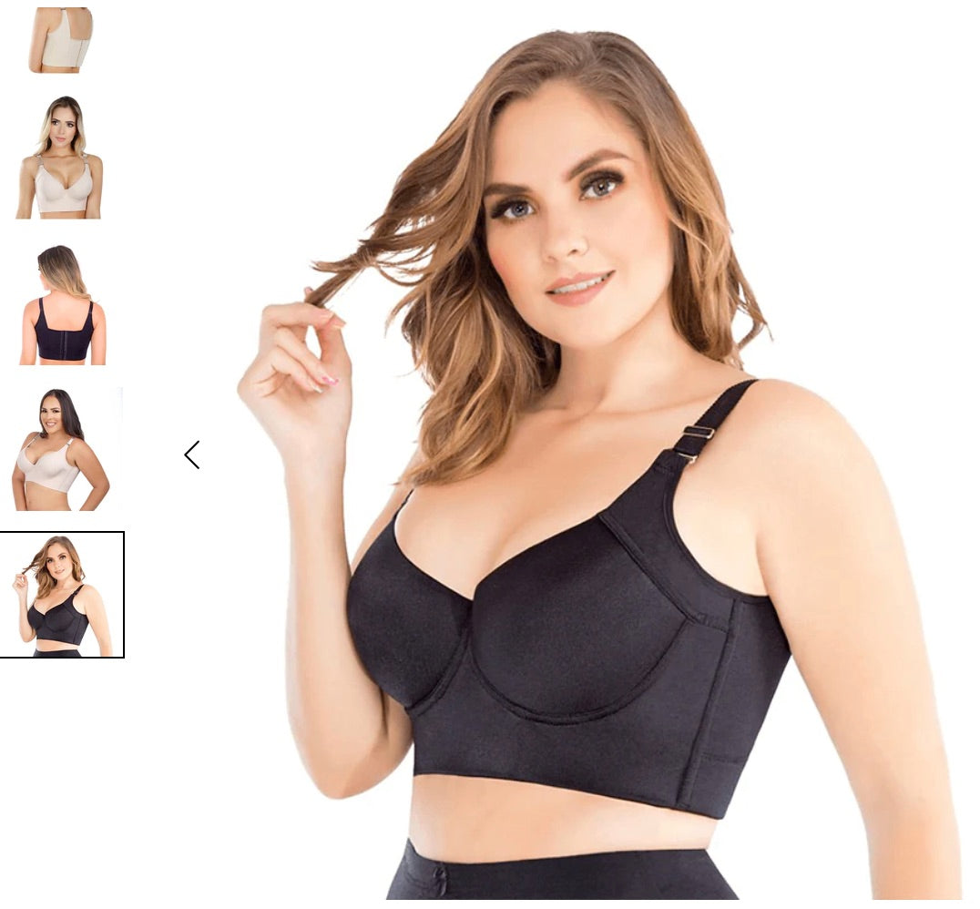No More Pesky Bra Rolls - Side Compression Full Coverage Bra