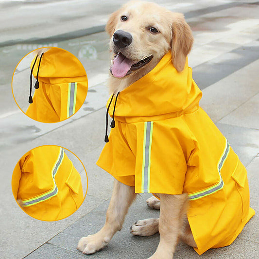 Pet Dog Puppy Raincoat