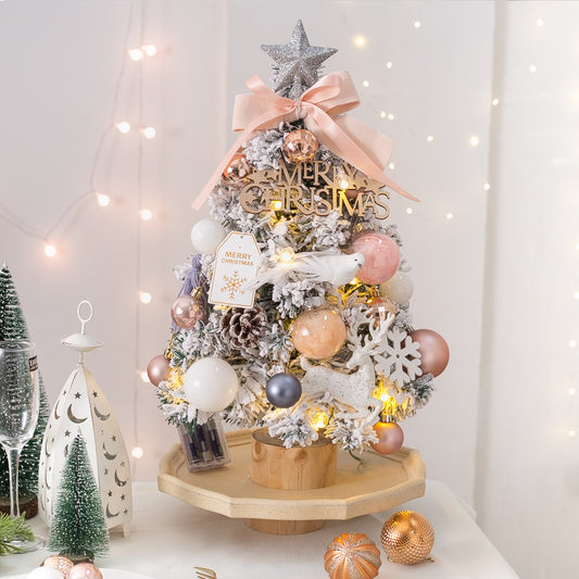 Illuminated Snow Blowing Christmas Tree